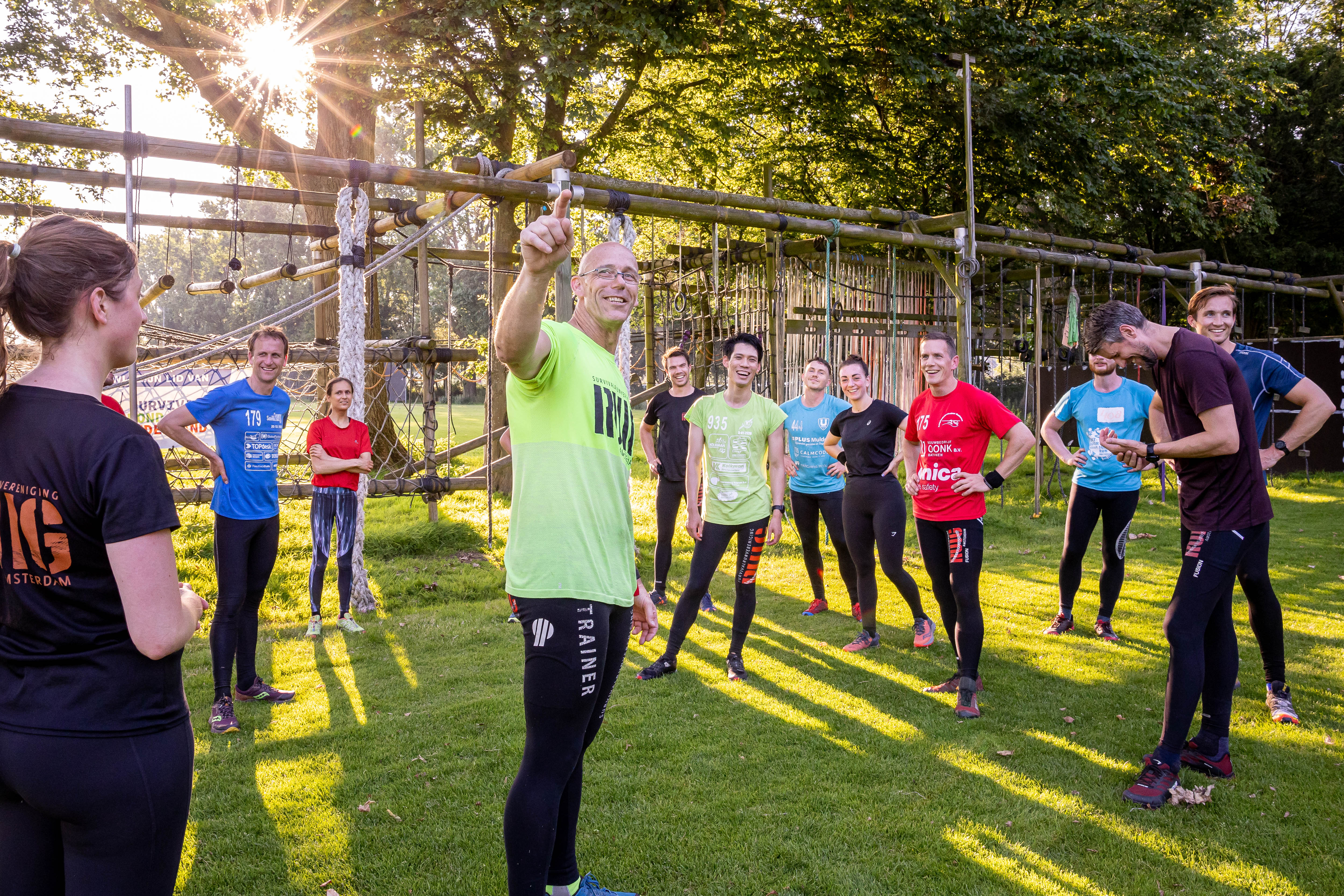 Trainers survivalrun bij Ruig Amsterdam